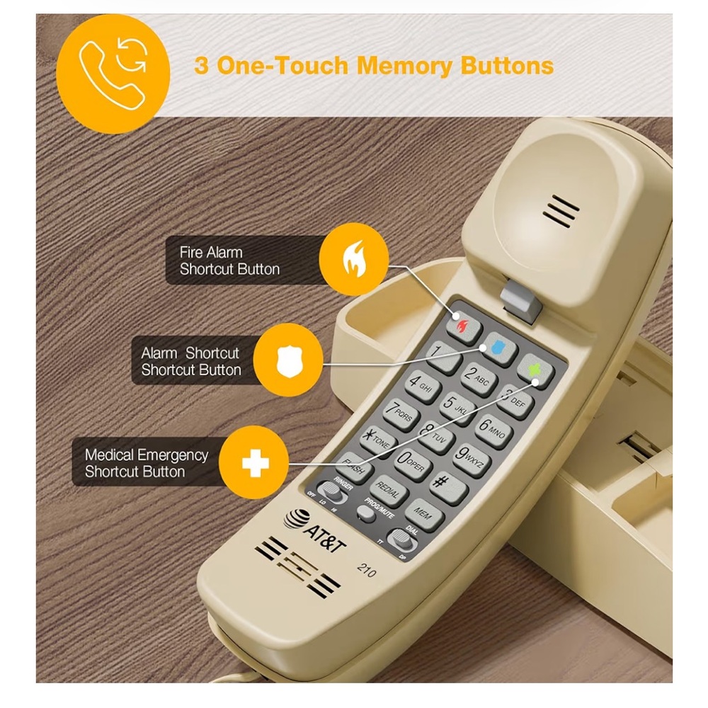 3/$30 AT&T 210 landline phone